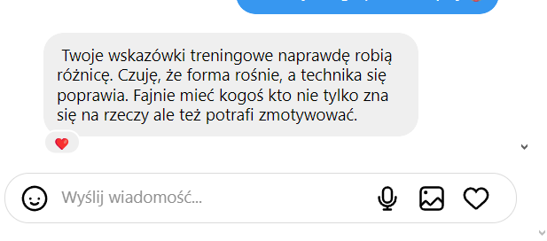 Wiadomość od podopiecznego